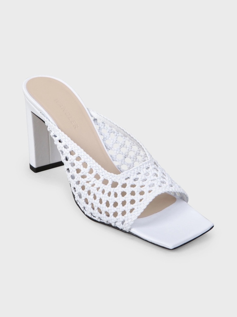 WANDLER ISA MULE WHITE LEATHER SIZE 40